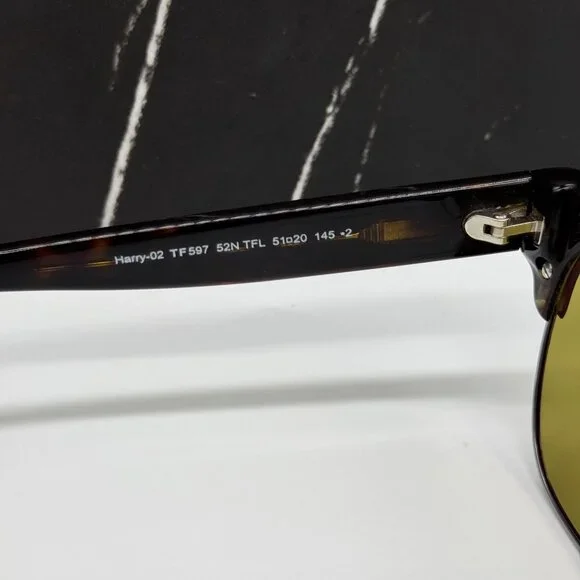 NEW TOM FORD HARRY-02 TF597 52N HAVANA UNISEX SUNGLASSES TOM  display picture 1